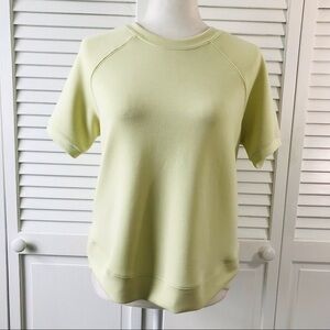 PHILOSOPHY Light Green Short Sleeve Sweater Size Small